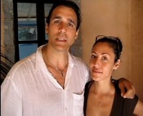 Adrian Paul and Alexandra Tonelli in Italy August 2010